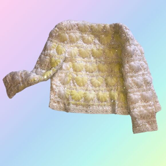 Vintage Floral Sequin Jacket - Picture 3 of 7
